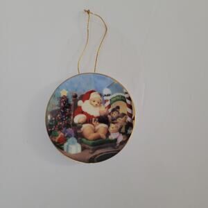 Santa Bear 'North Pole' Christmas Tree Ornament